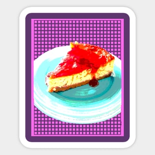 A Cheececake I Made, Posterized Sticker